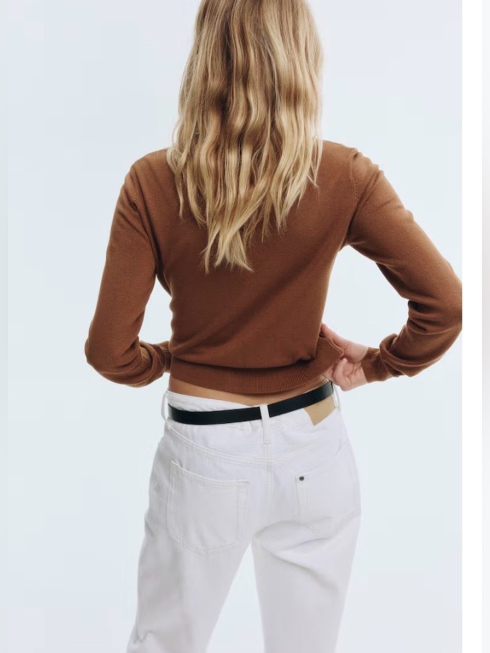 H&M Knit Cardigan in Brown (Style# 0579541192).-Large - Picture 8 of 9